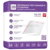 ПЕЛЕНКИ ГИГИЕНИЧЕСКИЕ ПОГЛОЩАЮЩИЕ 2B 60 см х 90 см  №30