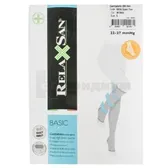 ГОЛЬФЫ КОМПРЕССИОННЫЕ "RELAXSAN" артикул 950A Basic, 22-27 мм, 280 den с открытым носком размер 5, бежевые  №1