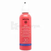 APIVITA BEE SUN SAFE СОЛНЦЕЗАЩИТНЫЙ СПРЕЙ ДЛЯ ЛИЦА И ТЕЛА SPF-30 200 мл  №1