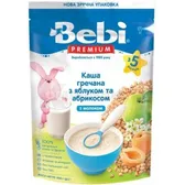 КАША МОЛОЧНАЯ СУХАЯ БЫСТРОРАСТВОРИМАЯ "BEBI PREMIUM" "ГРЕЧКА, КУРАГА, ЯБЛОКО" 200 г  №1