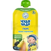 Пюре груша-чернослив тм "Чудо-чадо" 90 г  №1