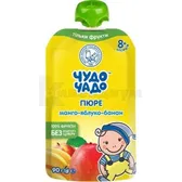 Пюре манго, яблоко, банан тм "Чудо-Чадо" 90 г  №1