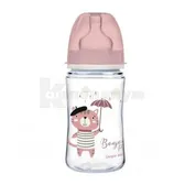 БУТЫЛОЧКА 35/232_pin, EasyStart, антикол с широким отверстием 240 мл PP Bonjour Paris - розовая  №1