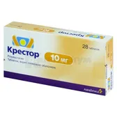 Крестор таблетки, покрытые пленочной оболочкой 10 мг блистер  №28