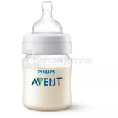БУТЫЛОЧКА ПЛАСТИКОВАЯ ДЛЯ КОРМЛЕНИЯ тм "PHILIPS AVENT" SCY100/01  Anti-Colic 125 мл  №1