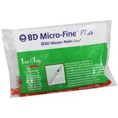 ШПРИЦ ИНЪЕКЦИОННЫЙ ИНСУЛИНОВЫЙ ОДНОРАЗОВОГО ПРИМЕНЕНИЯ BD MICRO-FINE™ PLUS U-40 1 мл с иглой 0,3 мм (30 G) х 8 мм №10