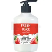 Крем-мыло серии "Fresh Juice" 460 мл strawberry & chia  №1