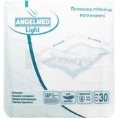 Пеленки гигиенические впитывающие Angelmed light 60 см х 60 см  №30