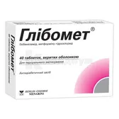 Глибомет® таблетки, покрытые оболочкой блистер  №40