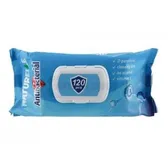 ВЛАЖНЫЕ САЛФЕТКИ "NATURELLE" ANTIBACTERIAL С D-ПАНТЕНОЛОМ с ионами серебра и витамином Е  №120