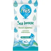 Салфетки влажные "YES" Морской бриз  №15