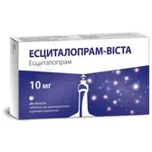 Эсциталопрам-Виста таблетки, диспергируемые в ротовой полости 10 мг блистер в картонной коробке  №28