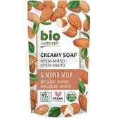 BIO NATURELL КРЕМ-МЫЛО миндальное молочко дой-пак 460 мл  №1
