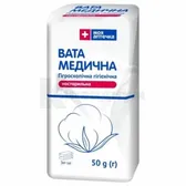 ВАТА МЕДИЦИНСКАЯ ГИГРОСКОПИЧЕСКАЯ нестерильная 50 г зиг-заг, Моя аптечка  №1