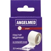 Пластырь медицинский на бумажной основе "Angelmed" 2,5 см х 500 см  №1