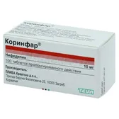 Коринфар® таблетки пролонгированного действия 10 мг флакон  №100