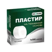 Пластырь в рулонах Dr.Bauer 1 см х 500 см на тканевой основе  №1
