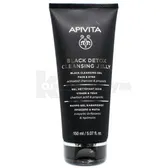 Apivita Black Detox гель для лица и кожи вокруг глаз очищающий черный 150 мл  №1