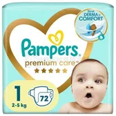 ПОДГУЗНИКИ ДЕТСКИЕ ОДНОРАЗОВЫЕ PAMPERS PREMIUM CARE newborn (2-5 кг)  №72
