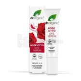 Сыворотка для кожи вокруг глаз "DR. Organic" с маслом розы Отто 15 мл омолаживающая и восстанавливающая  №1