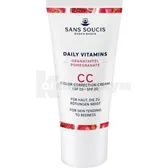 Sans Soucis (Сан Суси) Daily Vitamins СС крем для кожи с покраснениями с гранатом SPF-20 30 мл  №1