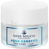 Sans Soucis (Сан Суси) Aqua Benefits 24h крем для лица увлажняющий насыщенный 50 мл для сухой кожи  №1