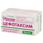 Цефотаксим порошок для раствора для инъекций 1 г флакон  №1