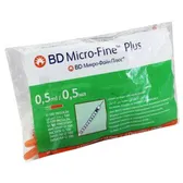 ШПРИЦ ИНЪЕКЦИОННЫЙ ИНСУЛИНОВЫЙ ОДНОРАЗОВОГО ПРИМЕНЕНИЯ BD MICRO-FINE™ PLUS U-100 0.5 мл с иглой 0,33 мм (29 G) х 12,7 мм №10