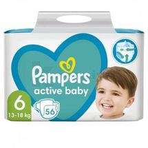 ПІДГУЗНИКИ ДИТЯЧІ PAMPERS ACTIVE BABY extra large, № 56; Проктер енд Гембл Україна