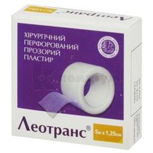 ПЛАСТИР МЕДИЧНИЙ LEOTRANS 1,25 см х 5 м, упаковка картонна, № 1; undefined