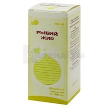 Риб'ячий жир рідина оральна, 100 мл, банка, в пачці, в пачці, № 1; Лубнифарм