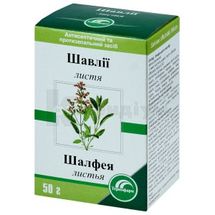 Шавлії листя листя, 50 г, пачка, з внутрішн. пакетом, з внутр. пакетом, № 1; Тернофарм