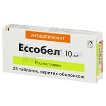 Ессобел® таблетки, вкриті оболонкою, 10 мг, блістер, № 28; Нобель