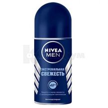 ДЕЗОДОРАНТ-АНТИПЕРСПIРАНТ ДЛЯ ЧОЛОВIКIВ NIVEA for men Cool "ЕКСТРЕМАЛЬНА СВIЖIСТЬ" кульковий, 50 мл; Байєрсдорф