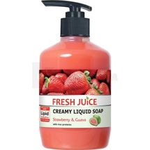 РІДКЕ МИЛО "FRESH JUICE" крем-мило, дозатор, 460 мл, strawberry & guava, strawberry & guava; Ельфа ФФ