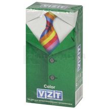 ПРЕЗЕРВАТИВИ ЛАТЕКСНІ "VIZIT" aroma ароматизовані, кольорові, кольорові, № 12; Укрмедіка