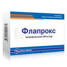 Флапрокс таблетки, вкриті плівковою оболонкою, 500 мг, блістер, № 10; Уорлд Медицин