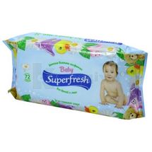 СЕРВЕТКИ ВОЛОГІ "SUPER FRESH" для дітей та мам, з вітамінним комплексом, з віт.компл., № 72; КПД