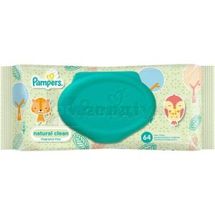 ДИТЯЧІ СЕРВЕТКИ PAMPERS naturally clean, № 64; Проктер енд Гембл Україна