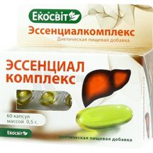 ЕСЕНЦИАЛКОМПЛЕКС капсули, 0,5 г, № 60; Екосвіт Ойл