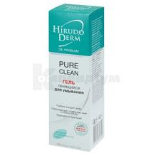 ГЕЛЬ ДЛЯ ВМИВАННЯ ПІНЛИВИЙ PURE CLEAN серії HIRUDO DERM OIL PROBLEM 180 мл; МНВО Біокон