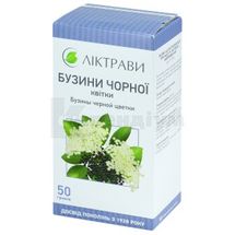 Бузини чорної квітки квітки, 50 г, пачка, з внутрішн. пакетом, з внутр. пакетом, № 1; ЗАТ "Ліктрави"