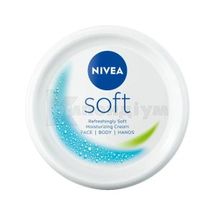 ІНТЕНСИВНИЙ ЗВОЛОЖУЮЧИЙ КРЕМ "NIVEA SOFT" ДЛЯ ОБЛИЧЧЯ, РУК ТА ТІЛА 100 мл; Байєрсдорф