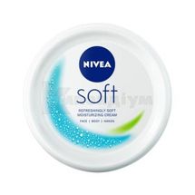 ІНТЕНСИВНИЙ ЗВОЛОЖУЮЧИЙ КРЕМ "NIVEA SOFT" ДЛЯ ОБЛИЧЧЯ, РУК ТА ТІЛА 200 мл; Байєрсдорф