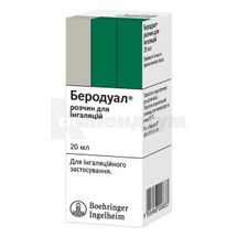 Беродуал® розчин для інгаляцій, флакон з крапельницею, 20 мл, № 1; Берінгер Інгельхайм