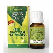 КОМПОЗИЦІЯ ОЛІЙ 10 мл, "від грипу та застуди", "від грипу та застуди"; Адверсо