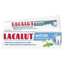 ЛАКАЛУТ ВАЙТ АЛЬПИЙСЬКА М'ЯТА (LACALUT WHITE ALPENMINZE) ЗУБНА ПАСТА зубна паста, 75 мл; Натурварен 