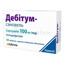 Дебітум-Сановель таблетки, вкриті плівковою оболонкою, 100 мг, блістер, № 28; Сановель