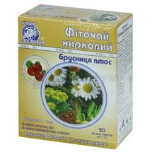 Фіточай "Ключі Здоров'я" 1,5 г, фільтр-пакет, "нирковий брусниця плюс", "нирковий брусниця плюс", № 20; Ключі Здоров'я