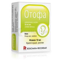 Отофа краплі вушні, розчин, 20000 мо/мл, флакон, 10 мл, № 1; Лабораторії Бушара Рекордаті